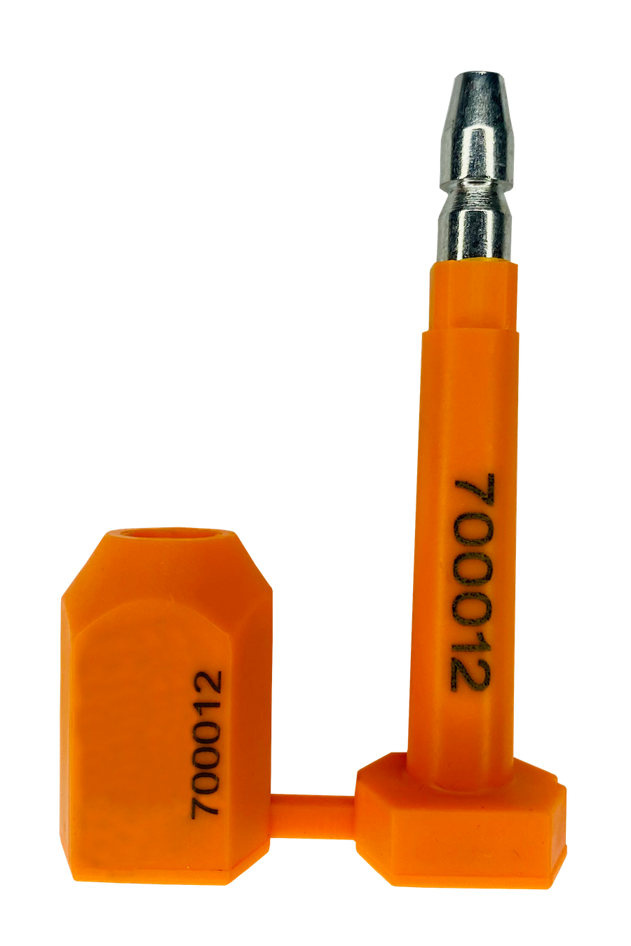 SELLO DE SEGURIDAD TIPO BOLT COLOR NARANJA CON FOLIO
