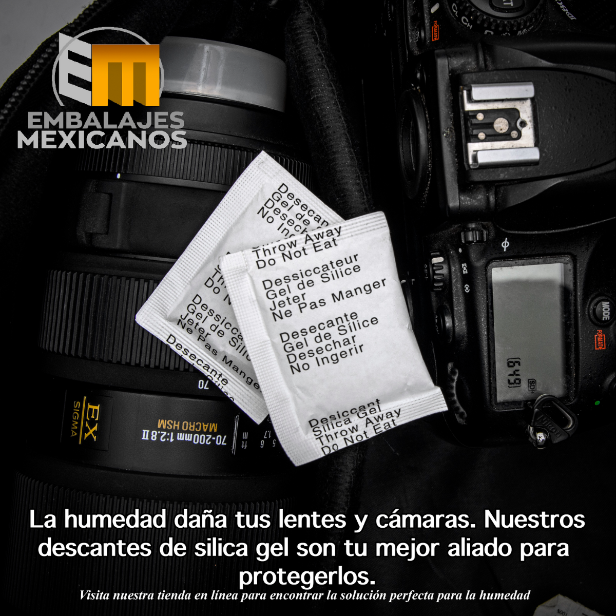 Silica Gel O Gel Sílice En Sobres De 5g 100 Pz Para Humedad