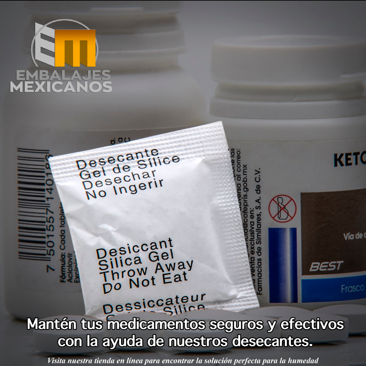 Silica Gel O Gel Sílice En Sobres De 5g 100 Pz Para Humedad