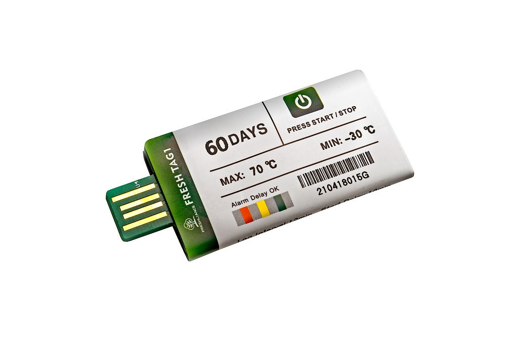 Termógrafo Digital Usb Desechable 60 Días 5 Piezas