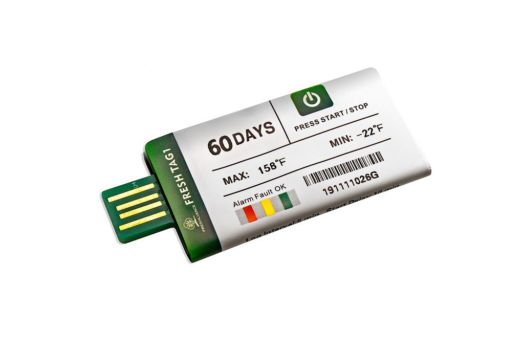 Termógrafo Digital Usb Desechable 60 Días 20 Piezas